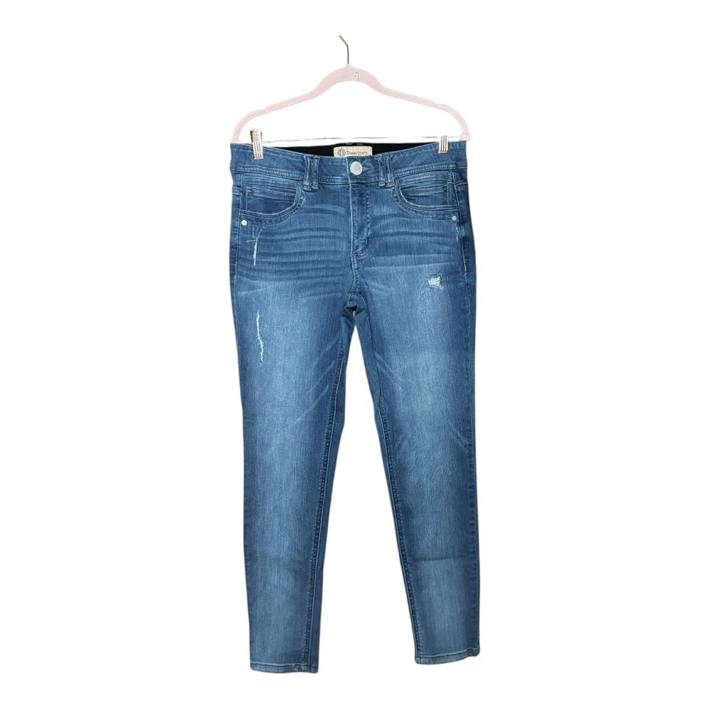 DEMOCRACY Ab Technology Blue Skinny Jeans with Stretch 8